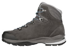 Lowa Wanderschuhe Tucana GTX (Trekking, Spaltleder, wasserdicht) schieferbraun/türkis Damen